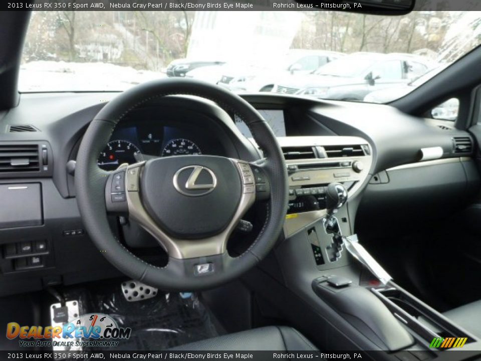 2013 Lexus RX 350 F Sport AWD Nebula Gray Pearl / Black/Ebony Birds Eye Maple Photo #12