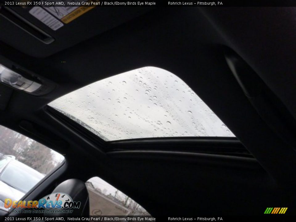 2013 Lexus RX 350 F Sport AWD Nebula Gray Pearl / Black/Ebony Birds Eye Maple Photo #15