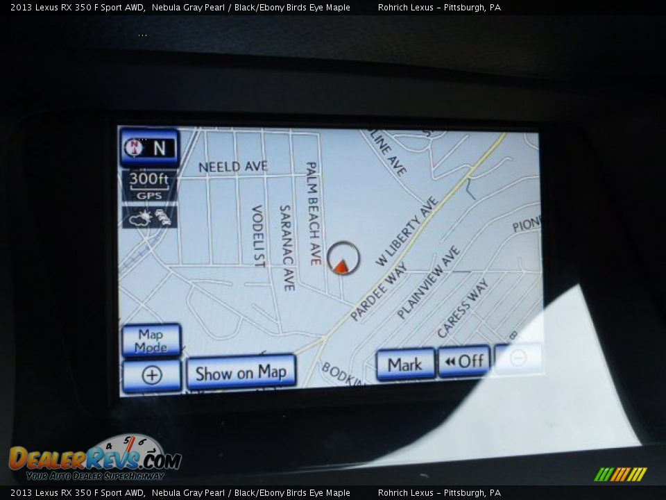 2013 Lexus RX 350 F Sport AWD Nebula Gray Pearl / Black/Ebony Birds Eye Maple Photo #16