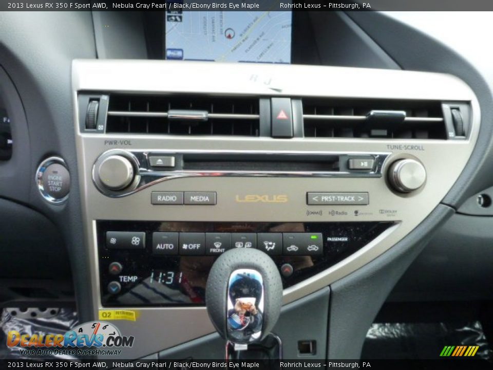 2013 Lexus RX 350 F Sport AWD Nebula Gray Pearl / Black/Ebony Birds Eye Maple Photo #18