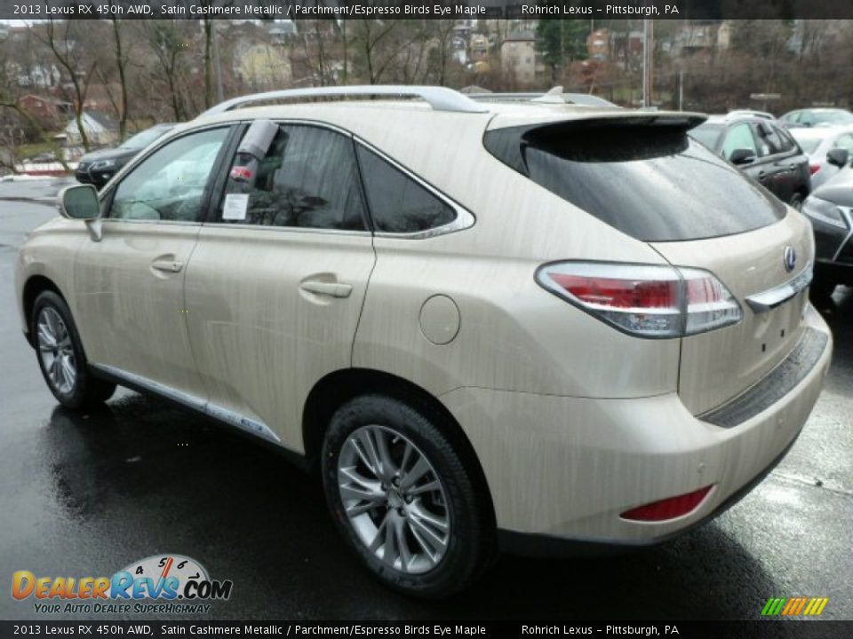2013 Lexus RX 450h AWD Satin Cashmere Metallic / Parchment/Espresso Birds Eye Maple Photo #2