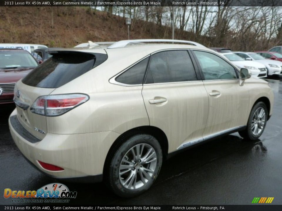 2013 Lexus RX 450h AWD Satin Cashmere Metallic / Parchment/Espresso Birds Eye Maple Photo #4