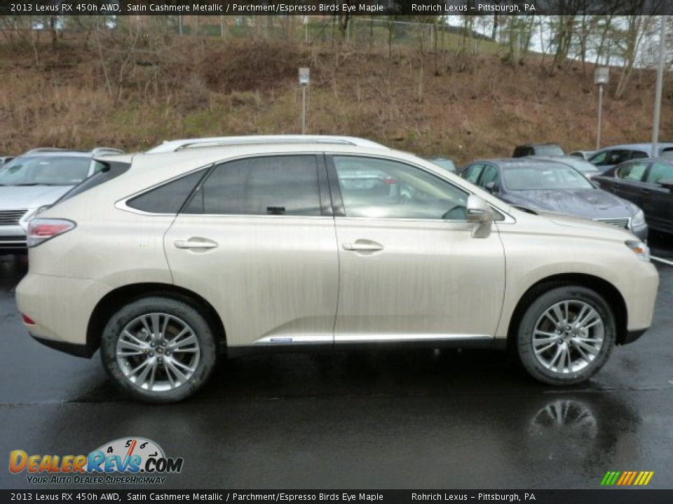 2013 Lexus RX 450h AWD Satin Cashmere Metallic / Parchment/Espresso Birds Eye Maple Photo #5