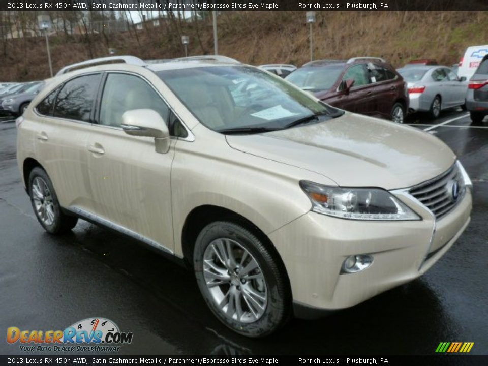 2013 Lexus RX 450h AWD Satin Cashmere Metallic / Parchment/Espresso Birds Eye Maple Photo #6