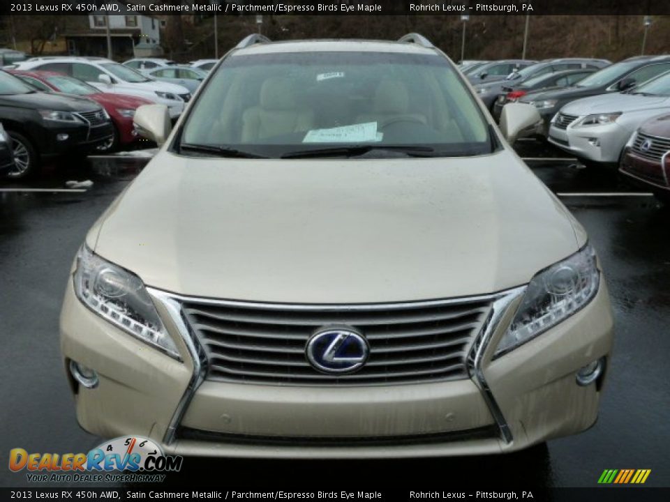 2013 Lexus RX 450h AWD Satin Cashmere Metallic / Parchment/Espresso Birds Eye Maple Photo #7