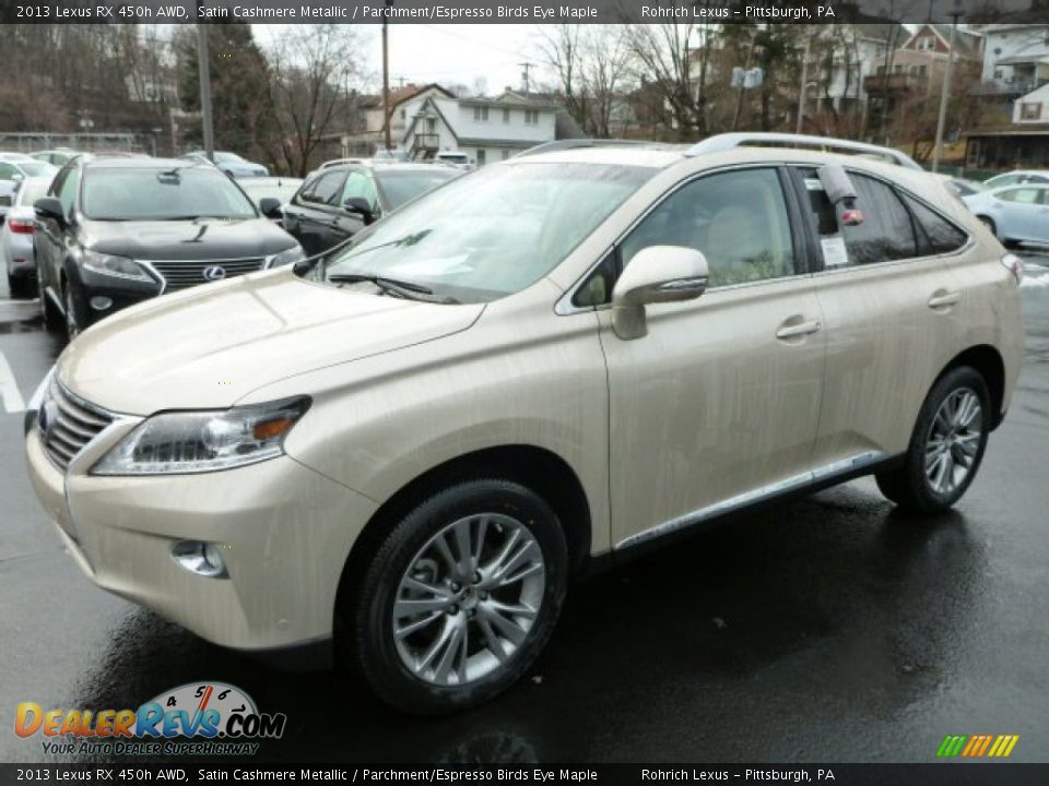 2013 Lexus RX 450h AWD Satin Cashmere Metallic / Parchment/Espresso Birds Eye Maple Photo #8