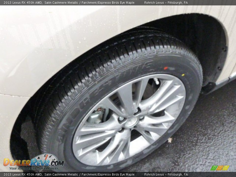 2013 Lexus RX 450h AWD Satin Cashmere Metallic / Parchment/Espresso Birds Eye Maple Photo #9