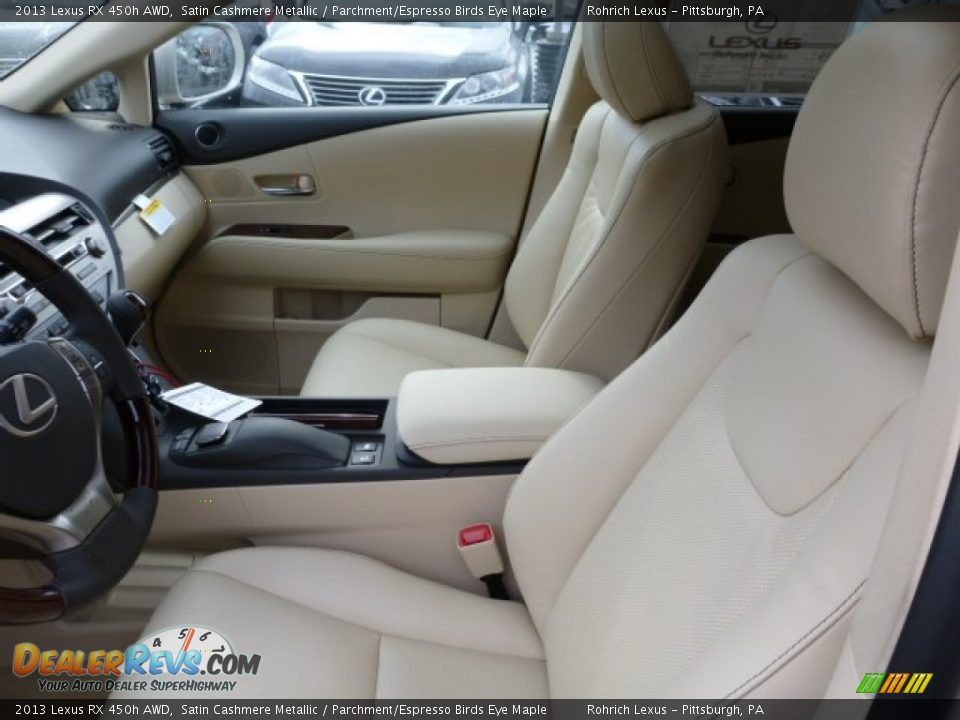 2013 Lexus RX 450h AWD Satin Cashmere Metallic / Parchment/Espresso Birds Eye Maple Photo #10
