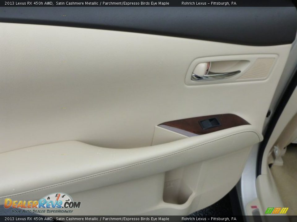 2013 Lexus RX 450h AWD Satin Cashmere Metallic / Parchment/Espresso Birds Eye Maple Photo #13