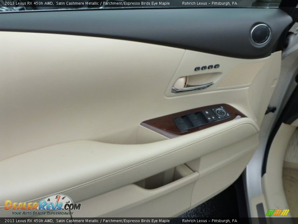 2013 Lexus RX 450h AWD Satin Cashmere Metallic / Parchment/Espresso Birds Eye Maple Photo #14