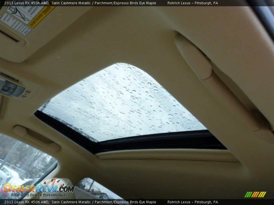 2013 Lexus RX 450h AWD Satin Cashmere Metallic / Parchment/Espresso Birds Eye Maple Photo #15
