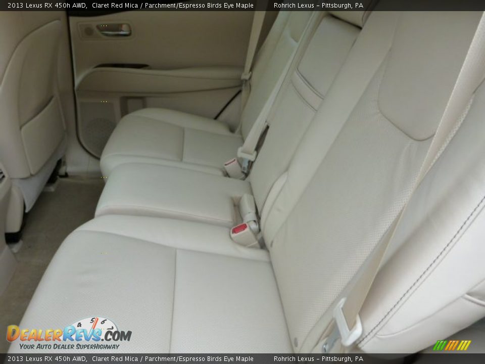 2013 Lexus RX 450h AWD Claret Red Mica / Parchment/Espresso Birds Eye Maple Photo #11