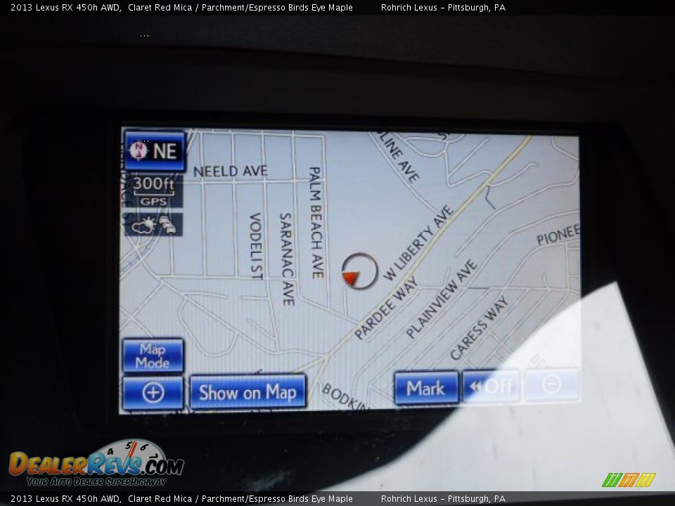 2013 Lexus RX 450h AWD Claret Red Mica / Parchment/Espresso Birds Eye Maple Photo #16