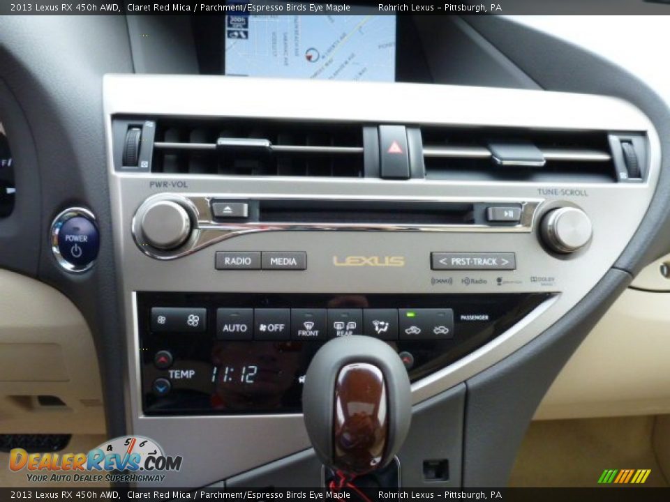 2013 Lexus RX 450h AWD Claret Red Mica / Parchment/Espresso Birds Eye Maple Photo #18