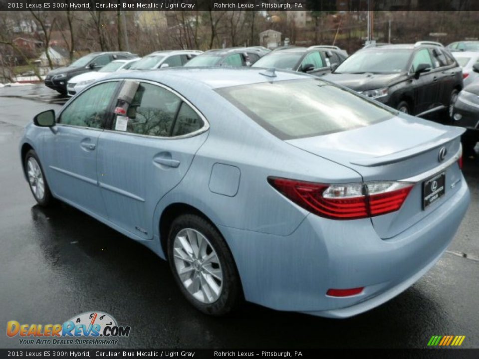 2013 Lexus ES 300h Hybrid Cerulean Blue Metallic / Light Gray Photo #2