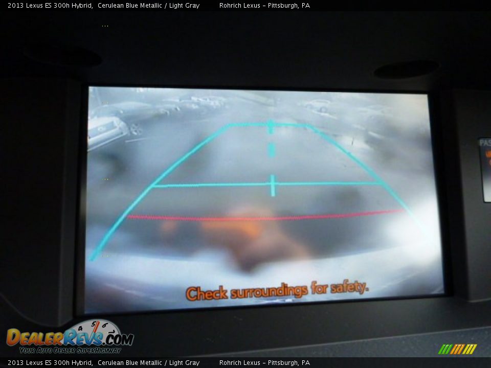 2013 Lexus ES 300h Hybrid Cerulean Blue Metallic / Light Gray Photo #17
