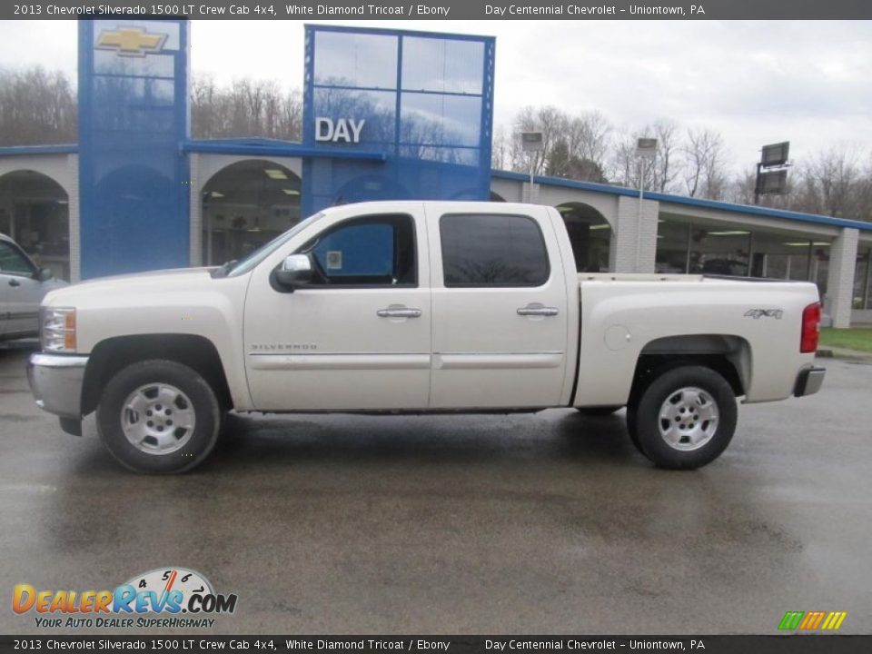2013 Chevrolet Silverado 1500 LT Crew Cab 4x4 White Diamond Tricoat / Ebony Photo #2