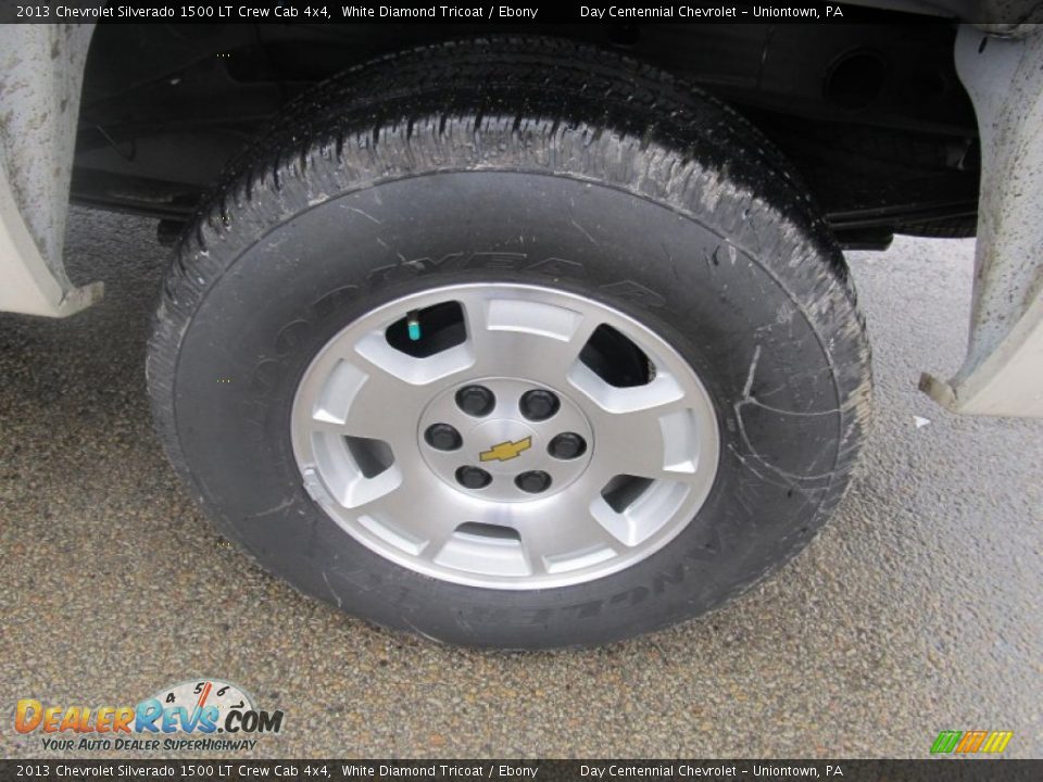 2013 Chevrolet Silverado 1500 LT Crew Cab 4x4 White Diamond Tricoat / Ebony Photo #3