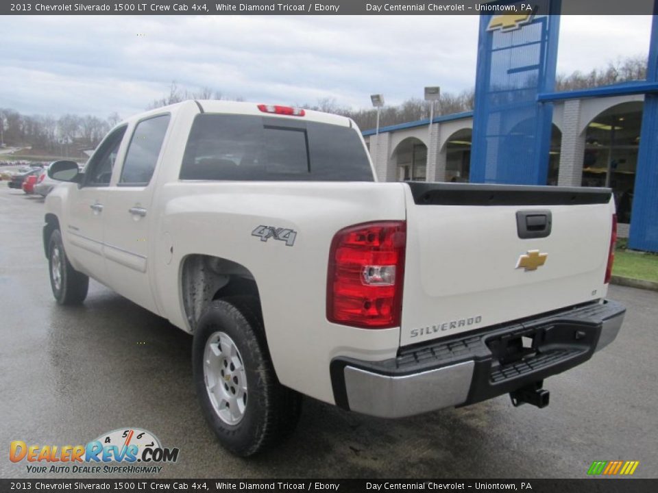 2013 Chevrolet Silverado 1500 LT Crew Cab 4x4 White Diamond Tricoat / Ebony Photo #4