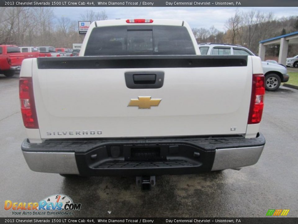 2013 Chevrolet Silverado 1500 LT Crew Cab 4x4 White Diamond Tricoat / Ebony Photo #5
