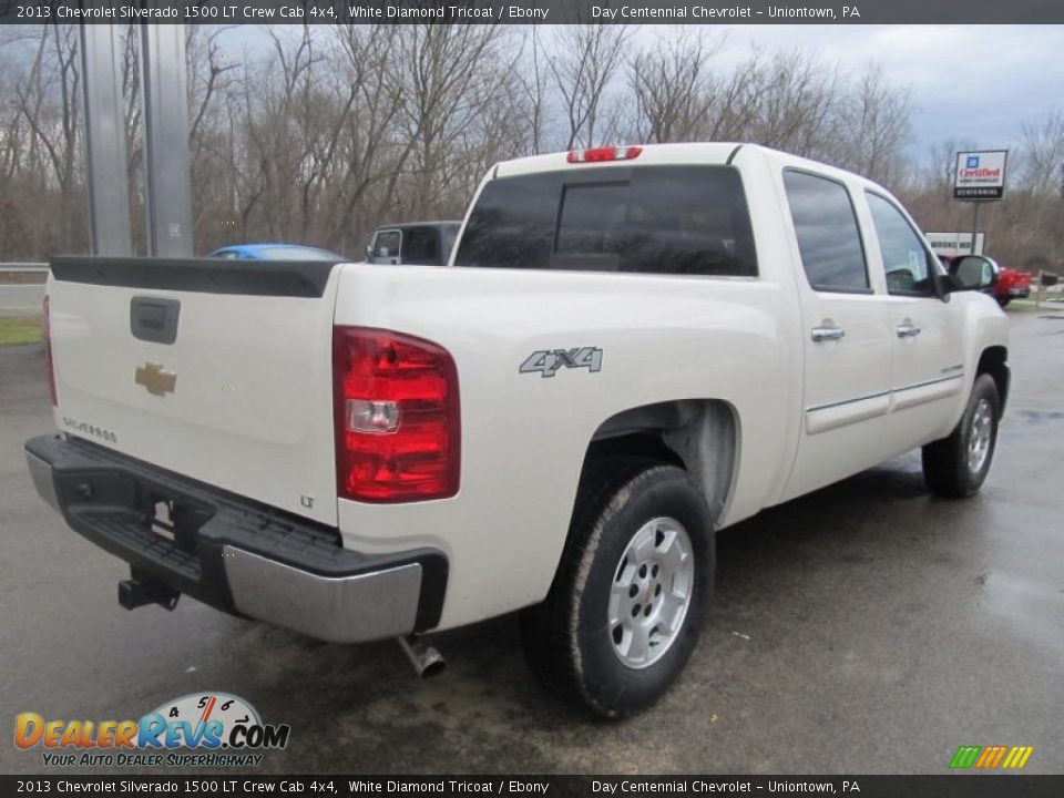 2013 Chevrolet Silverado 1500 LT Crew Cab 4x4 White Diamond Tricoat / Ebony Photo #8