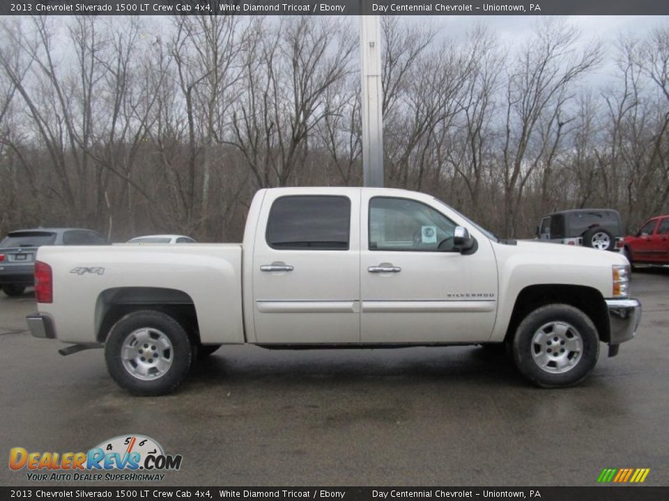 2013 Chevrolet Silverado 1500 LT Crew Cab 4x4 White Diamond Tricoat / Ebony Photo #9
