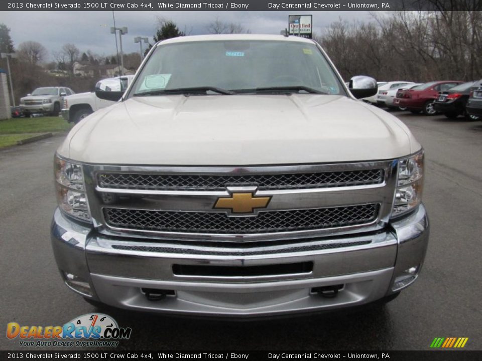 2013 Chevrolet Silverado 1500 LT Crew Cab 4x4 White Diamond Tricoat / Ebony Photo #11