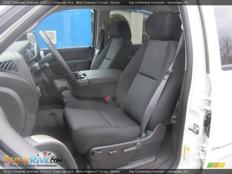 2013 Chevrolet Silverado 1500 LT Crew Cab 4x4 White Diamond Tricoat / Ebony Photo #13