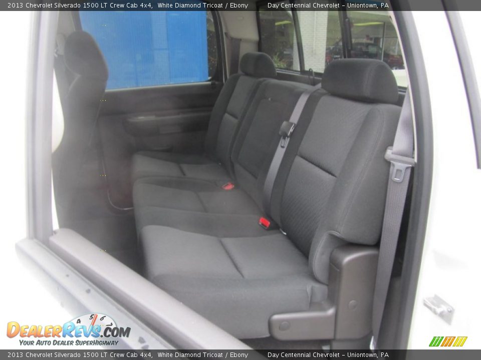 2013 Chevrolet Silverado 1500 LT Crew Cab 4x4 White Diamond Tricoat / Ebony Photo #14