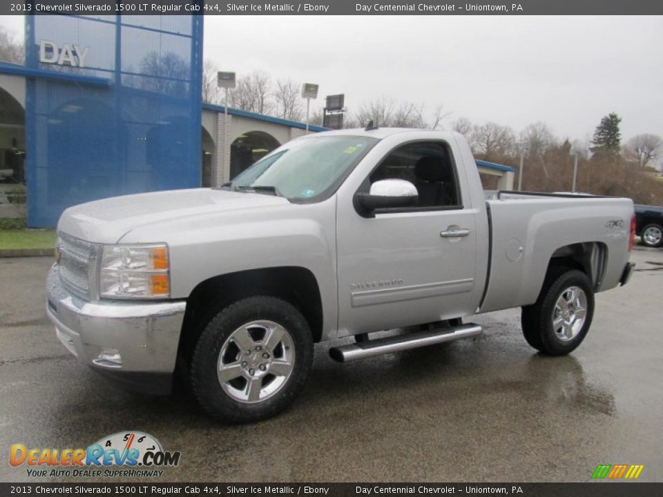 2013 Chevrolet Silverado 1500 LT Regular Cab 4x4 Silver Ice Metallic / Ebony Photo #1