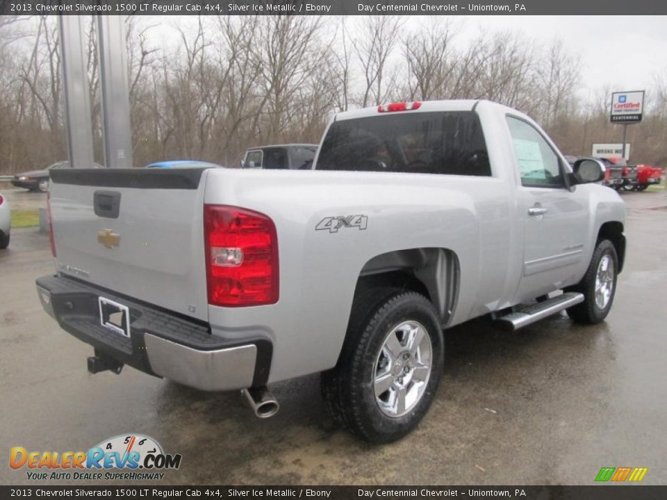 2013 Chevrolet Silverado 1500 LT Regular Cab 4x4 Silver Ice Metallic / Ebony Photo #7