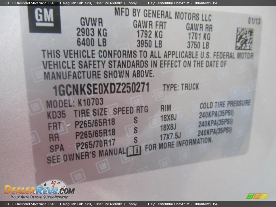 2013 Chevrolet Silverado 1500 LT Regular Cab 4x4 Silver Ice Metallic / Ebony Photo #19