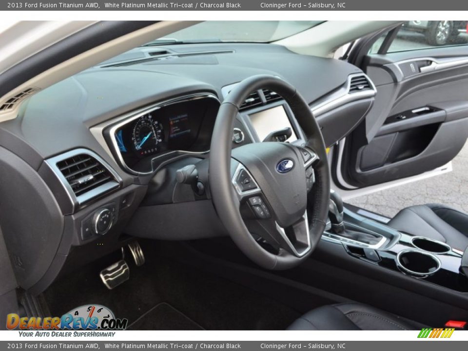 Dashboard of 2013 Ford Fusion Titanium AWD Photo #11