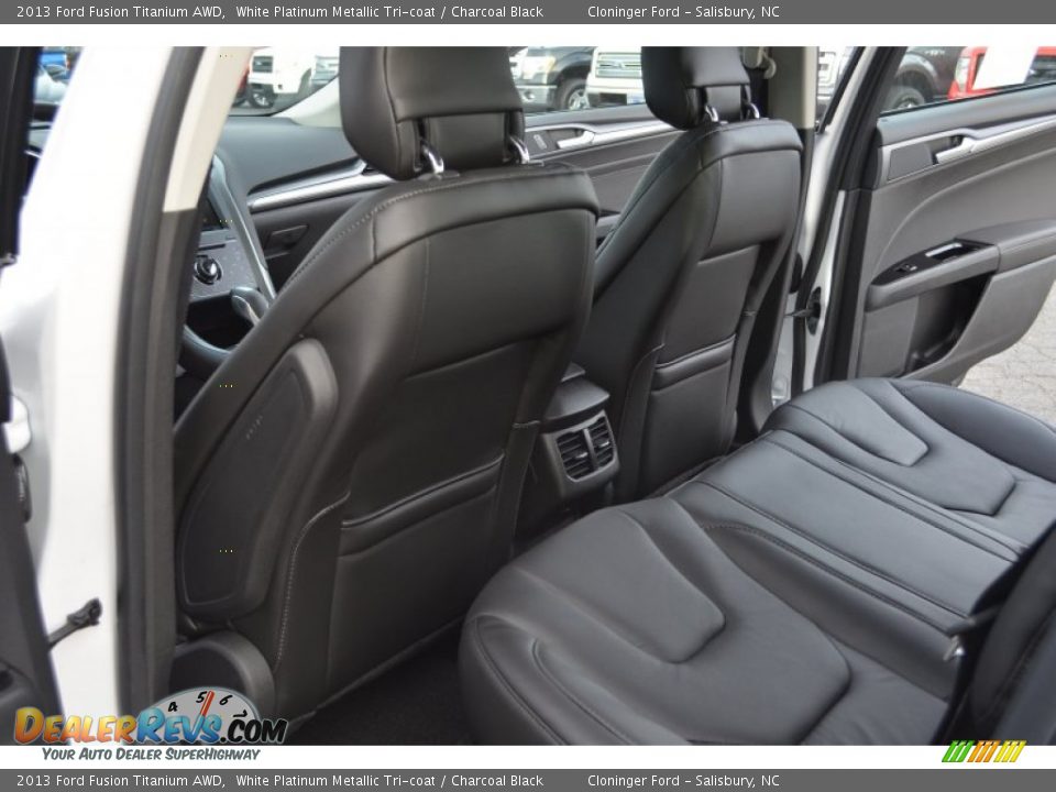 Rear Seat of 2013 Ford Fusion Titanium AWD Photo #12