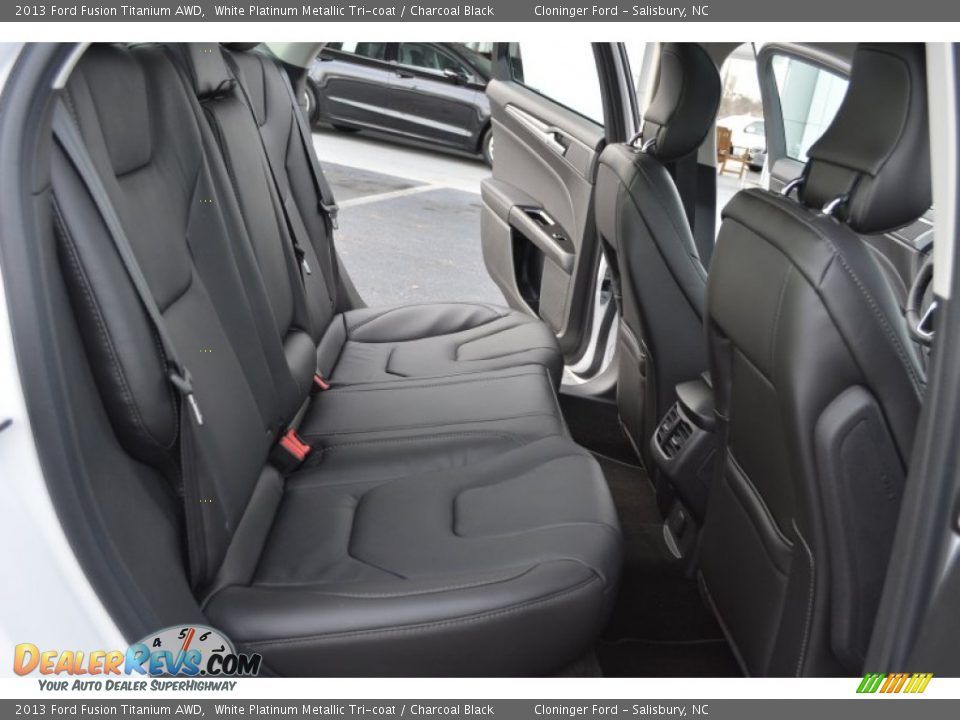 Rear Seat of 2013 Ford Fusion Titanium AWD Photo #14