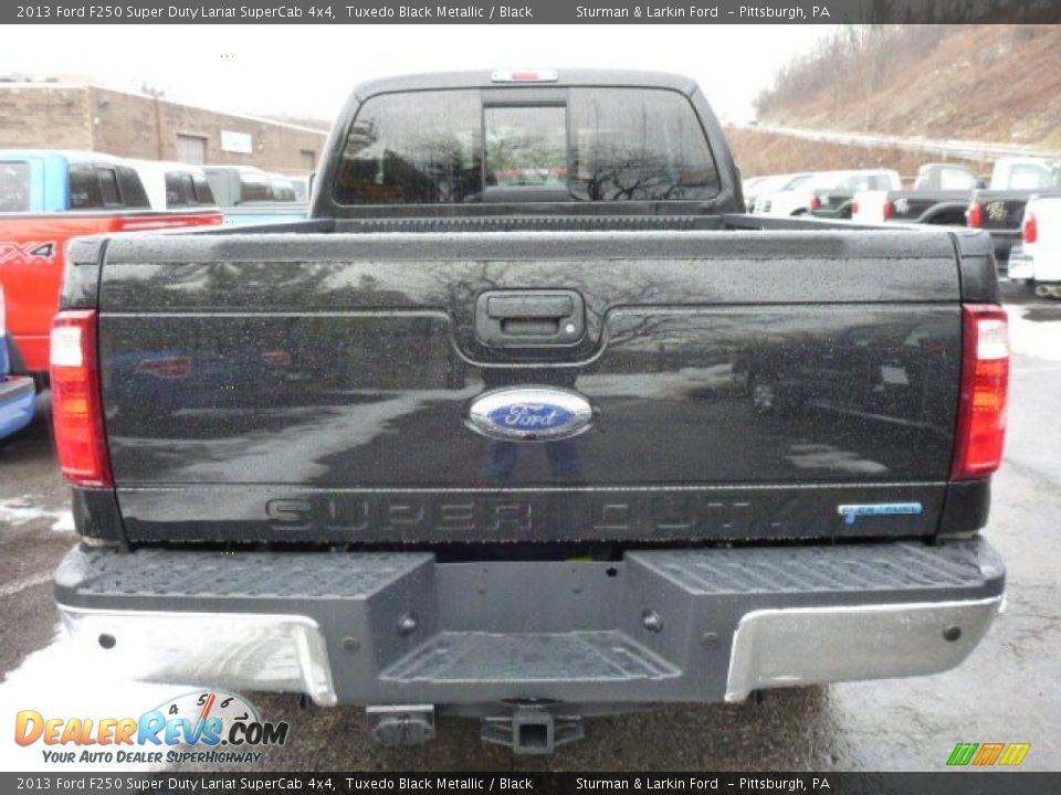 2013 Ford F250 Super Duty Lariat SuperCab 4x4 Tuxedo Black Metallic / Black Photo #3