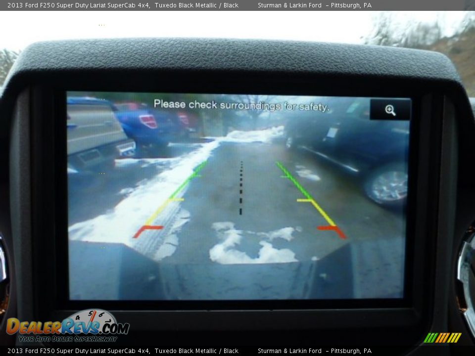 2013 Ford F250 Super Duty Lariat SuperCab 4x4 Tuxedo Black Metallic / Black Photo #13
