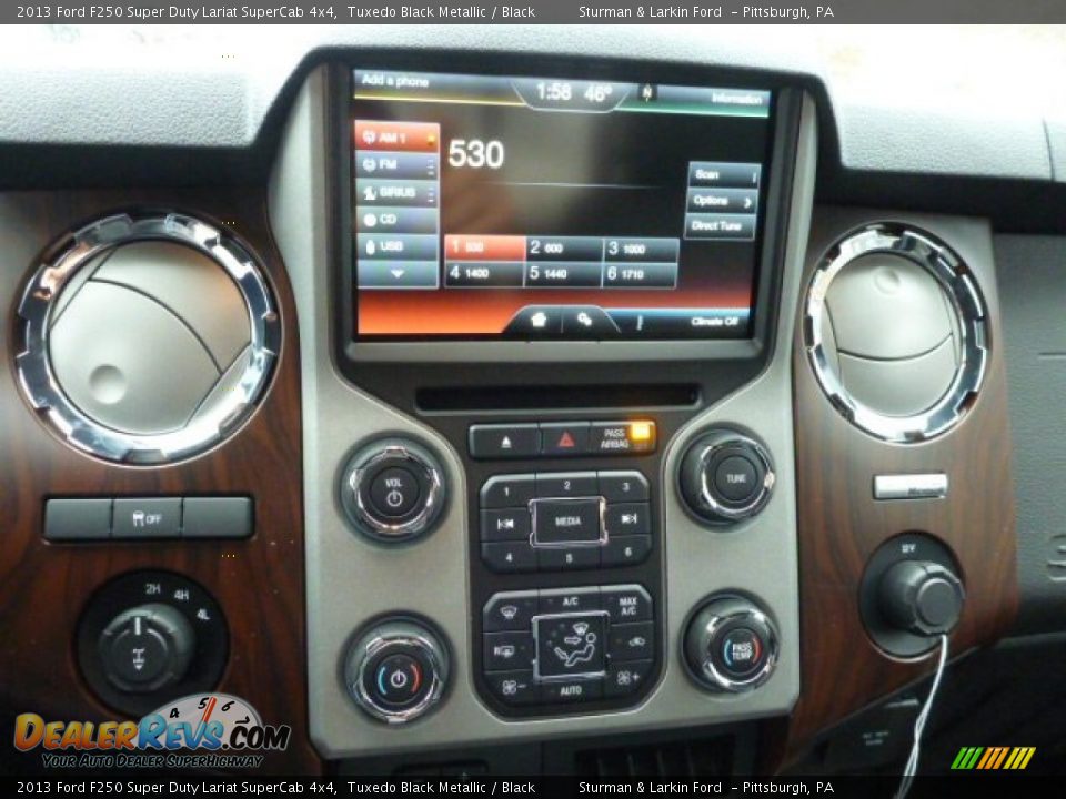 Controls of 2013 Ford F250 Super Duty Lariat SuperCab 4x4 Photo #14