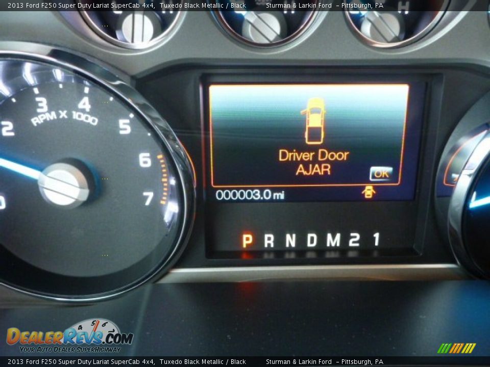 2013 Ford F250 Super Duty Lariat SuperCab 4x4 Tuxedo Black Metallic / Black Photo #15