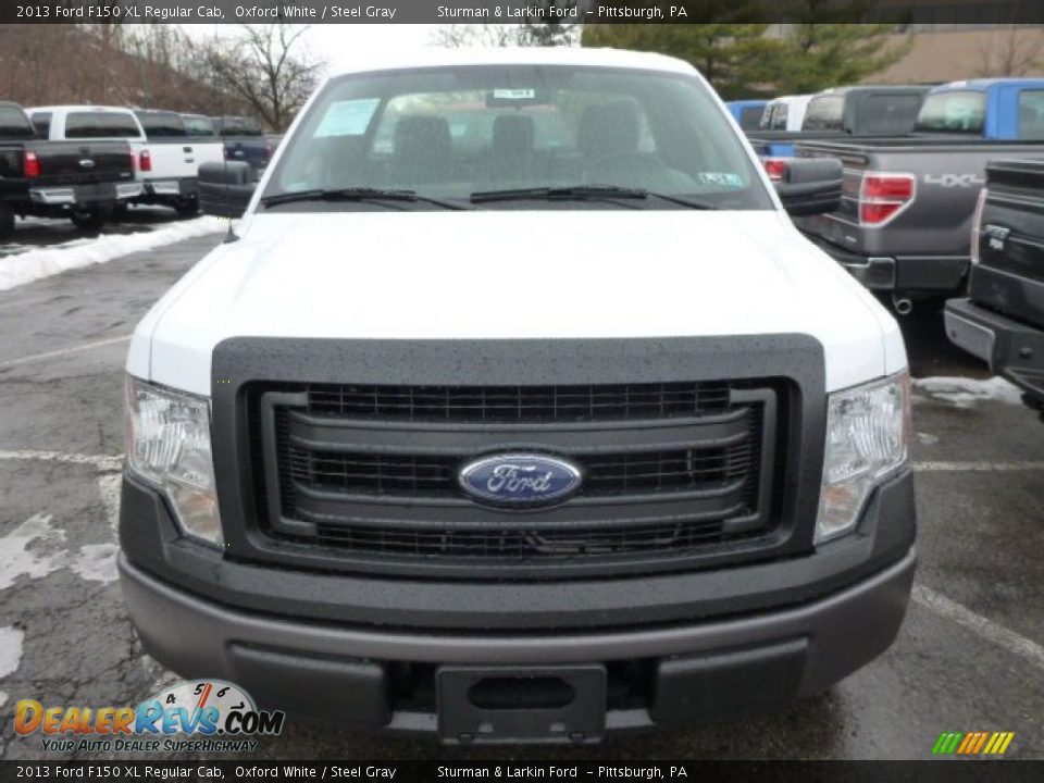 2013 Ford F150 XL Regular Cab Oxford White / Steel Gray Photo #6
