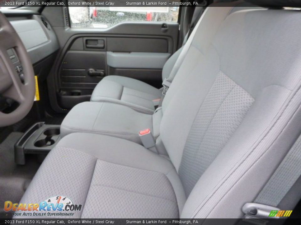 Steel Gray Interior - 2013 Ford F150 XL Regular Cab Photo #8