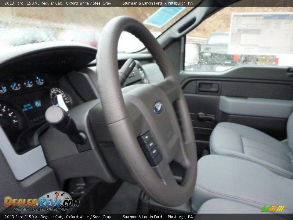 2013 Ford F150 XL Regular Cab Oxford White / Steel Gray Photo #12