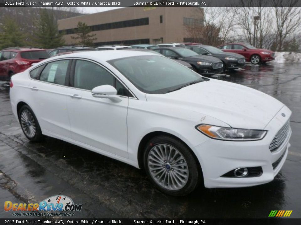 Oxford White 2013 Ford Fusion Titanium AWD Photo #1