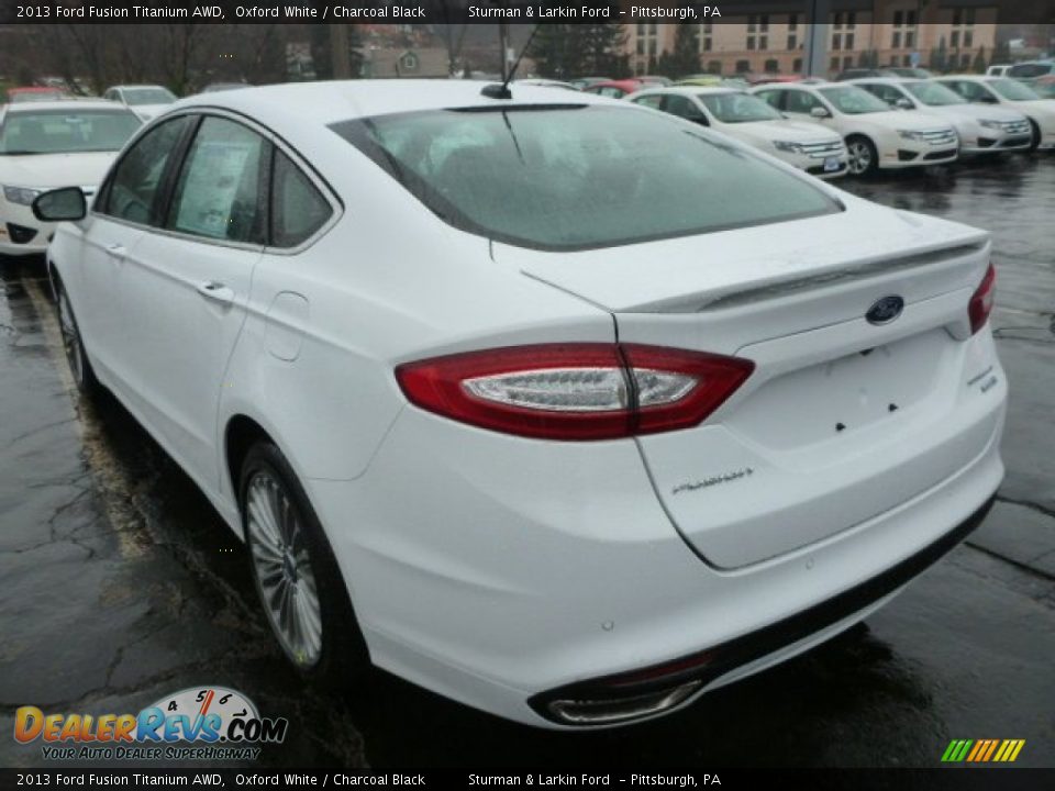 Oxford White 2013 Ford Fusion Titanium AWD Photo #4