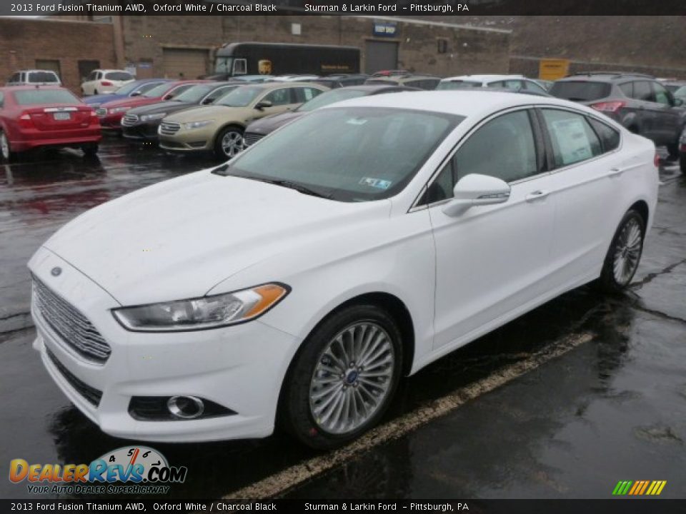 Front 3/4 View of 2013 Ford Fusion Titanium AWD Photo #5