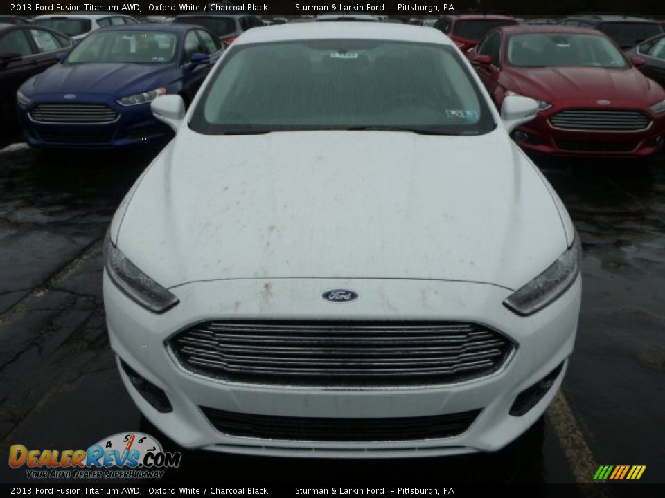 2013 Ford Fusion Titanium AWD Oxford White / Charcoal Black Photo #6