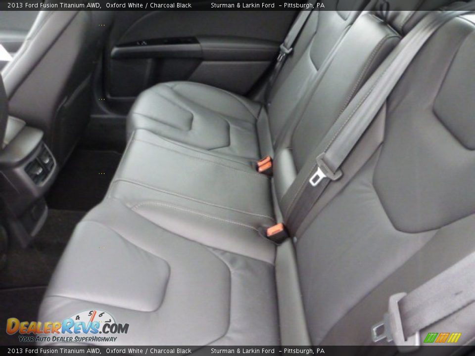 Rear Seat of 2013 Ford Fusion Titanium AWD Photo #9