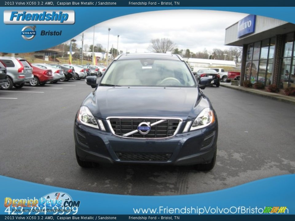 2013 Volvo XC60 3.2 AWD Caspian Blue Metallic / Sandstone Photo #4