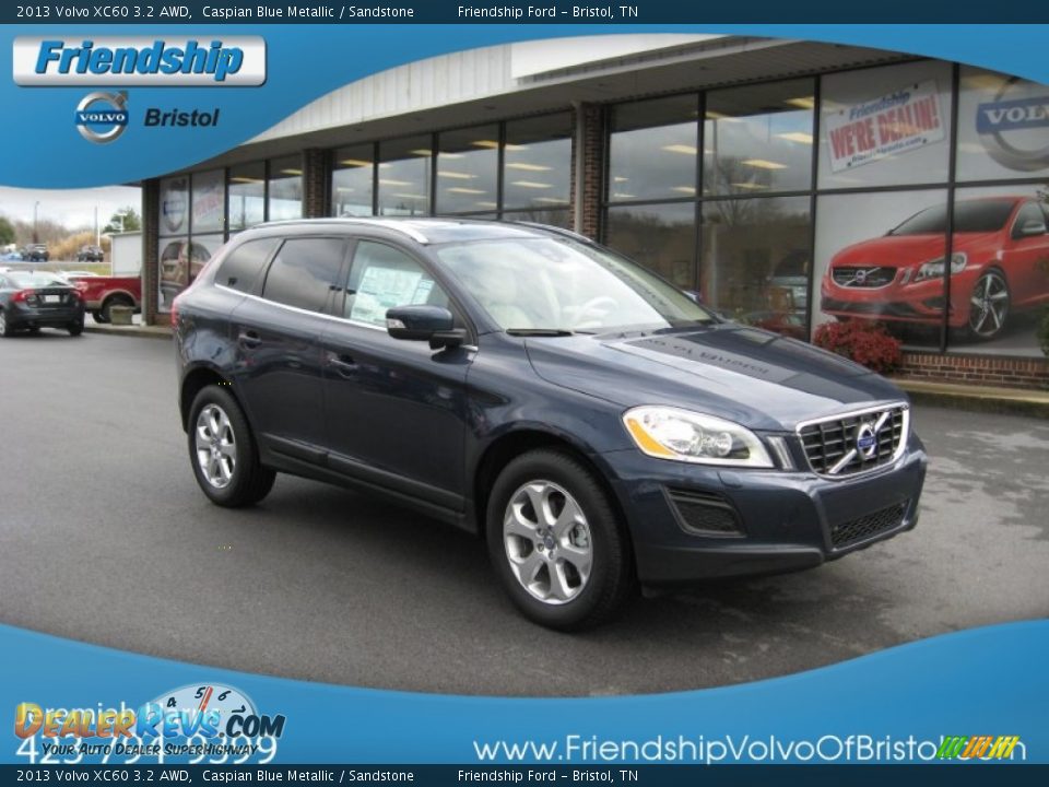 2013 Volvo XC60 3.2 AWD Caspian Blue Metallic / Sandstone Photo #5
