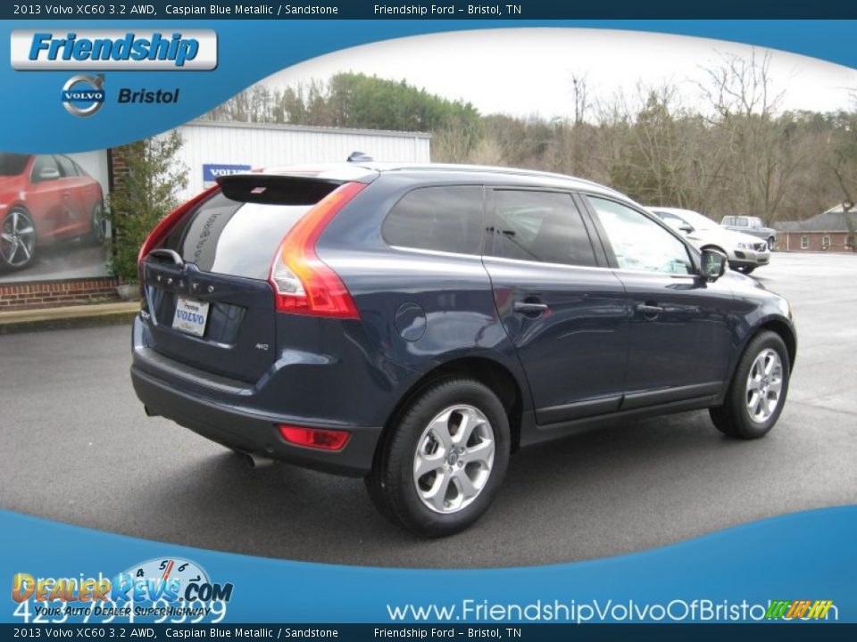 2013 Volvo XC60 3.2 AWD Caspian Blue Metallic / Sandstone Photo #7